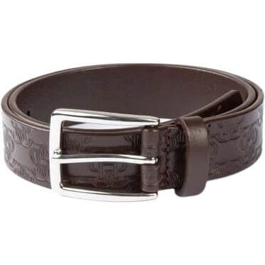 PS of Sweden Belt Monogram FW24, Leather Belt