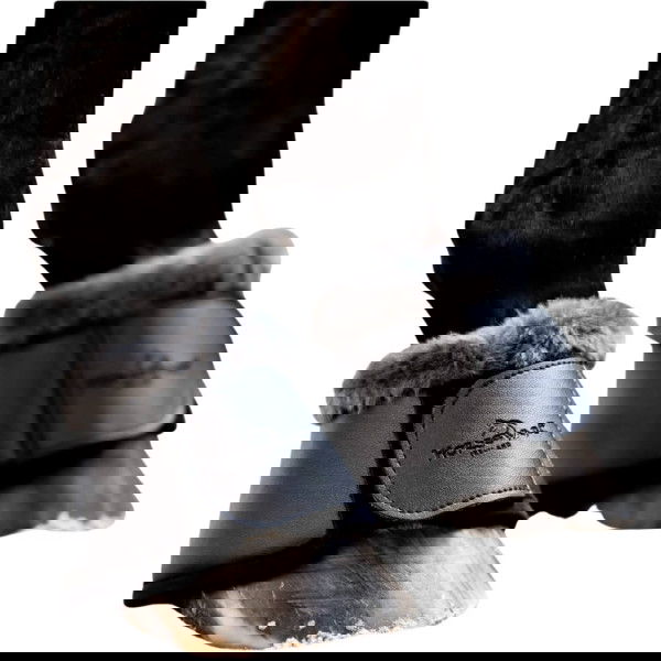 Horseware Hufglocken Pro Bamboo HW25, Springglocken, mit Kunstfellrand