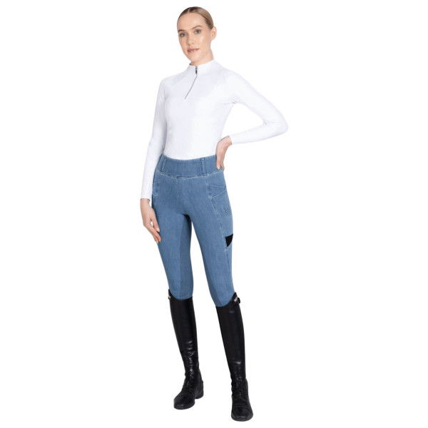 Maximilian Equestrian Reitleggings Damen Tech, Vollbesatz, Full-Grip, High Waist