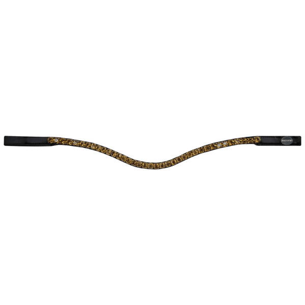 Passier Curved Browband with Extra Large Rhinestones