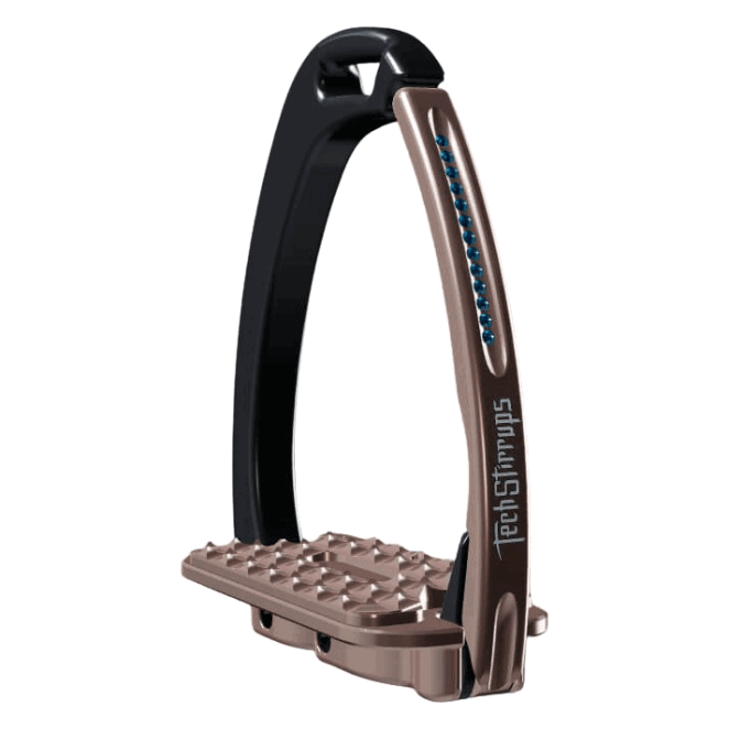 Tech Stirrups Steigbügel Venice Swarovski Sloped M, Sicherheitssteigbügel