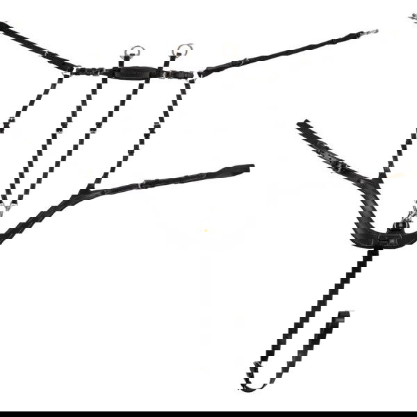 Equestro Breastplate Anatomic Hunting, 5-Point, with Detachable Martingale Fork