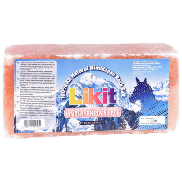 Likit Himalayan Salt, Lick Stone, Rectangular, 2 kg