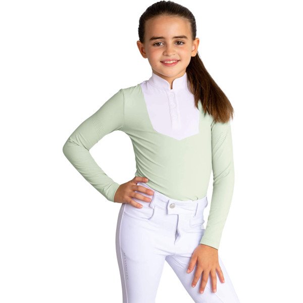 Maximilian Equestrian Kids Competition Shirt YR Sienna Show, long-sleeved