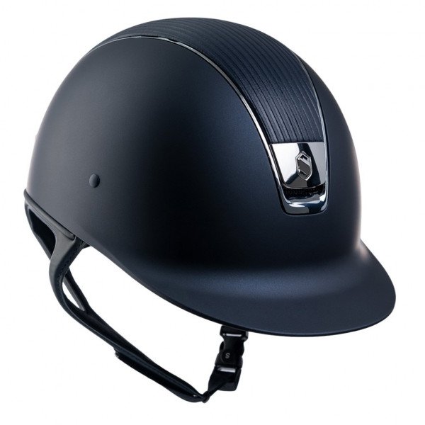 Samshield Riding Helmet Classic Shadowmatt Leather, Chrome Silver, Chrome