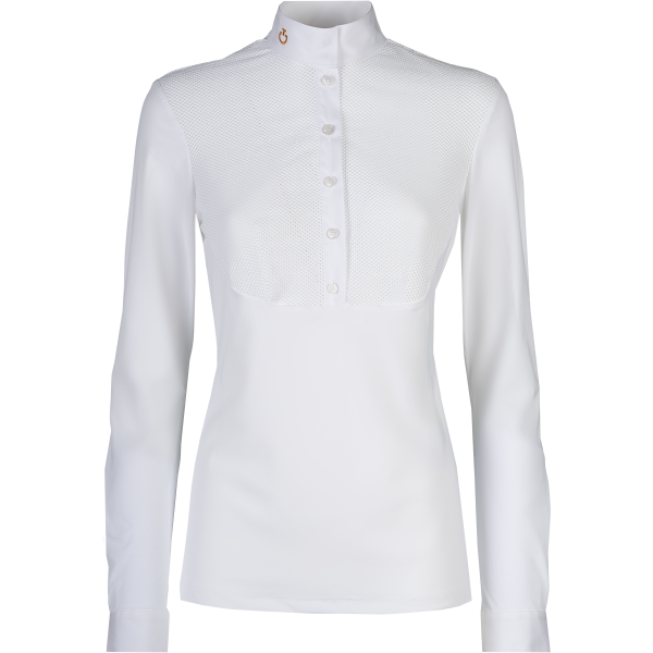 Cavalleria Toscana Ladies Show Shirt Jersey Competition Mesh Bib Long Sleeve