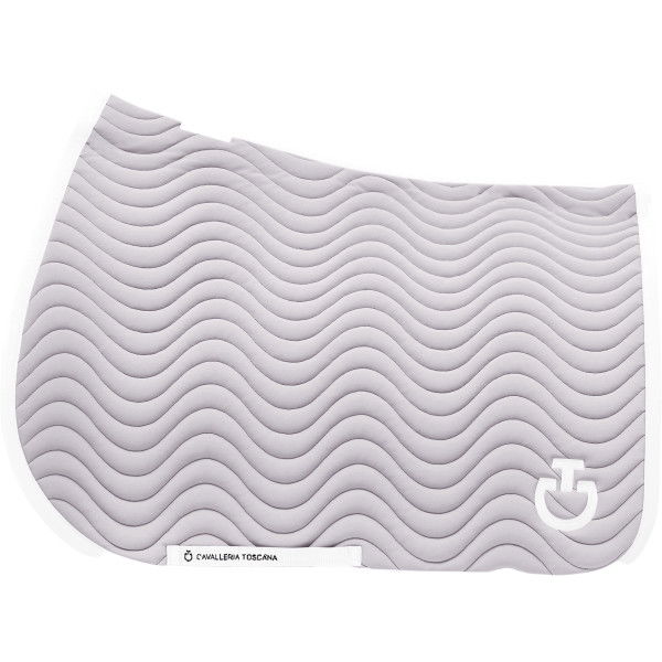 Cavalleria Toscana Saddle Pad Quilted Wave Jersey SS23, Dressage Saddle Pad