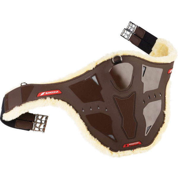 Zandona Saddle Girth Carbon Air Sensitive+, Stud Girth, with Lambskin