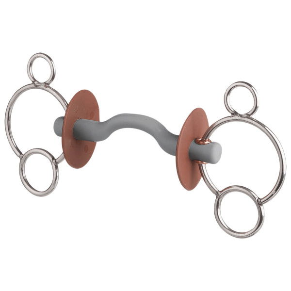 Beris 3-Ring Bit with Tongue Port Snaffle