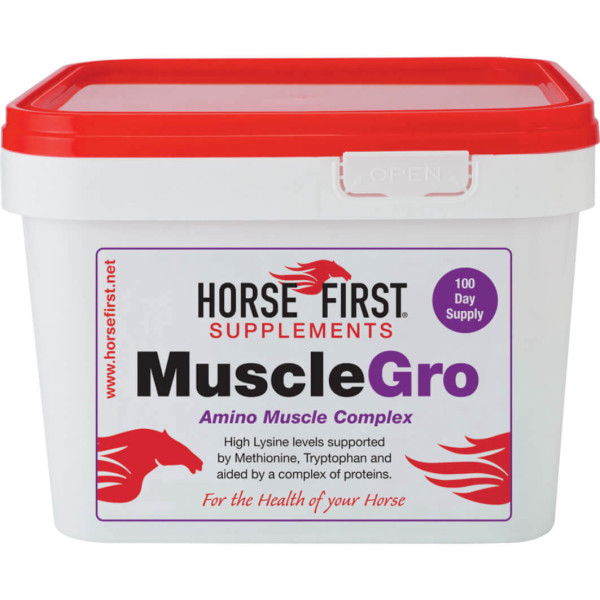 Horse First Muscle Gro, Ergänzungsfuttermittel, für die Muskulatur, Pulver