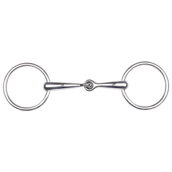 Waldhausen Pony Single Broken Loose Ring Bit, Solid, Stainless Steel, Bit Rings 6 cm