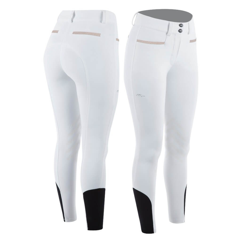 Women’s Size IT 44 White Anna Scarpati Full popular Seat Horseback Riding Breeches.