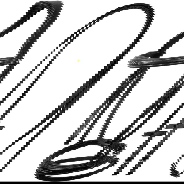 Equestro Trense Stitches, englisch kombiniert, mit Zügel