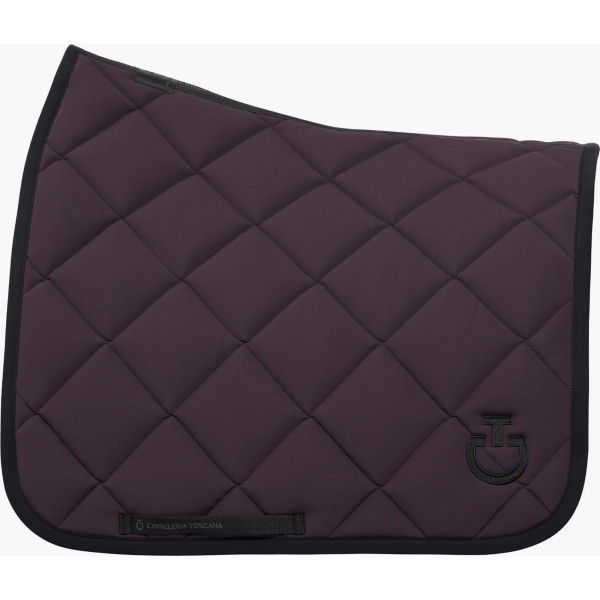 Cavalleria Toscana Saddle Pad Diamond Quilted Jersey FW24, Dressage Saddle Pad