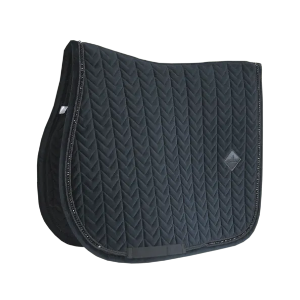 Free Gift Kentucky Horsewear Jumping Saddle Pad Velvet Pearls (black) from €499 purchase value