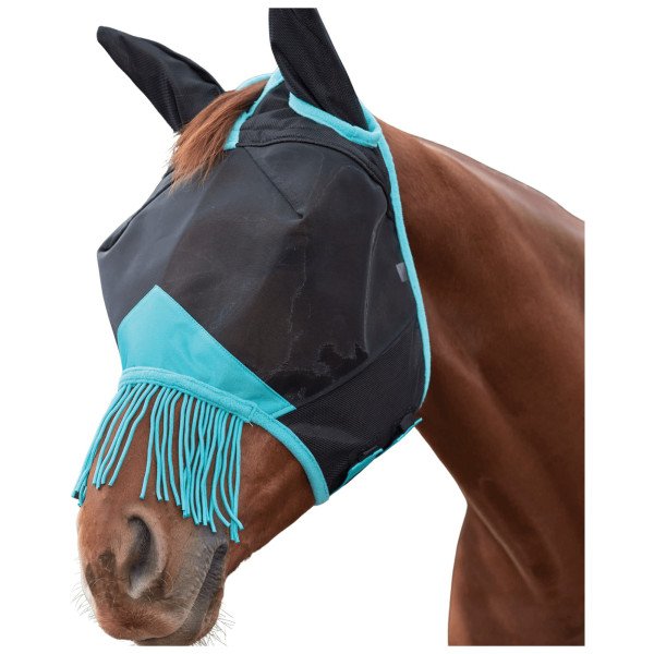 Weatherbeeta Fly Mask Comfitec Deluxe Fine Mesh Mask with Ears and Fringe