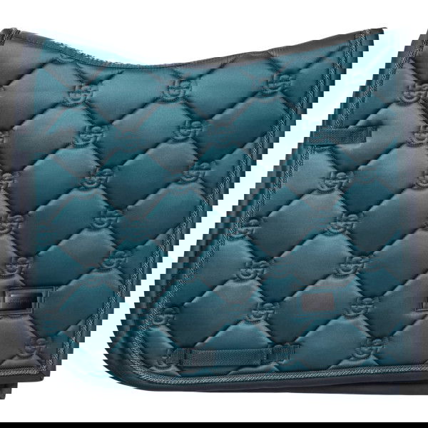 Equestrian Stockholm Saddle Pad Teal Blue, Dressage Saddle Pad