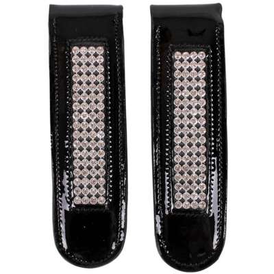 QHP Stiefel-Clip Madelon, Lack, Glitzersteine