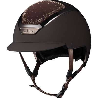 Kask Reithelm Dogma Chrome Swarovski In-Out Greige