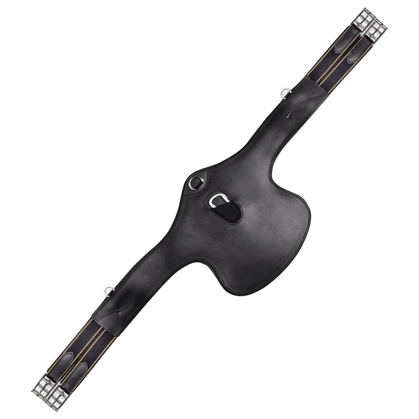 Waldhausen Sattelgurt mit Bauchlatz, Stollengurt, Langgurt, Leder