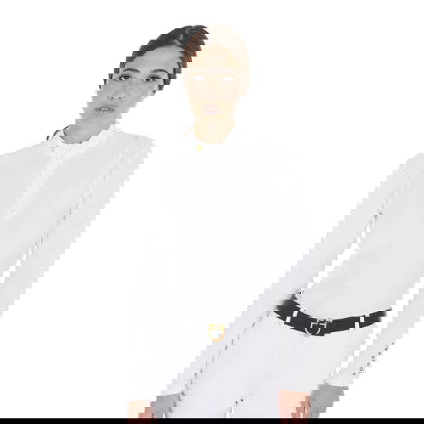 Equestro Women's Competition Shirt, long-sleeved