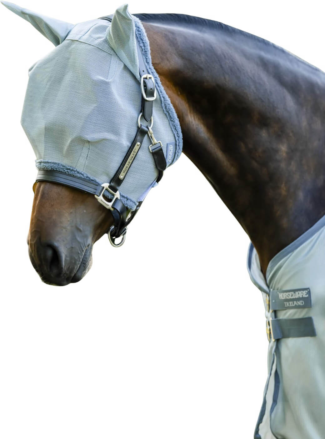 Horseware Fliegenmaske Amigo FS26, Fliegenschutzmaske, mit Ohren