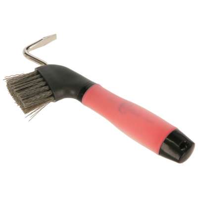 Covalliero Hoof Scraper with Gel Handle and Brush