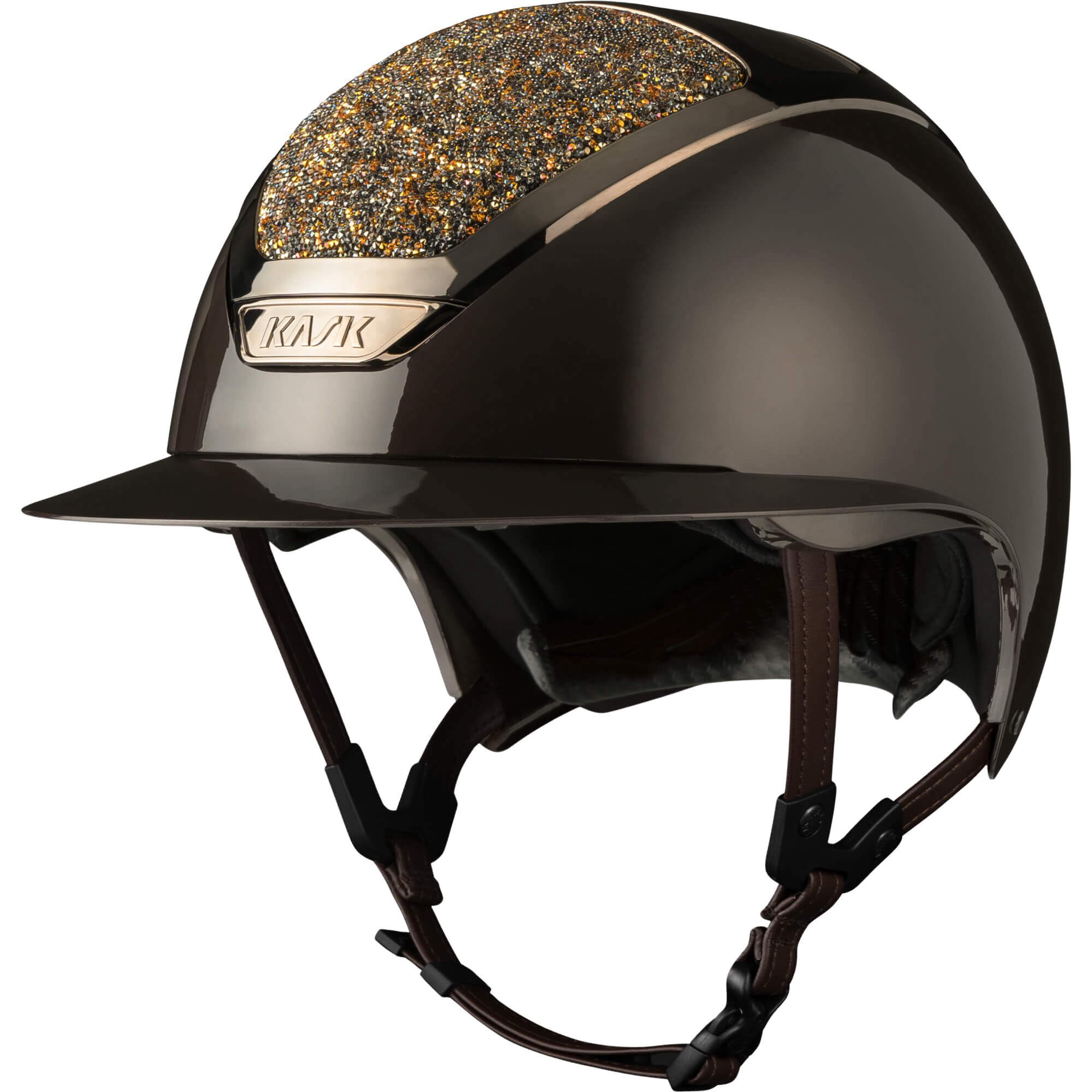 Kask Reithelm Star Lady Pure Shine Crystals Midnight Dune