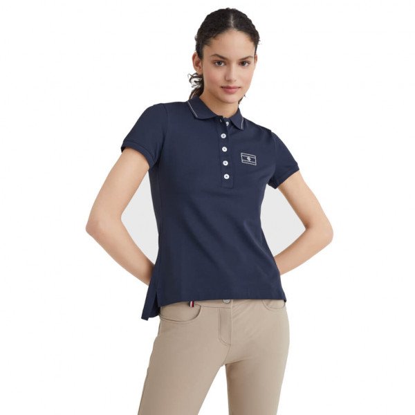 Tommy Hilfiger Equestrian Women's Polo Shirt Crystal Embellished Style SS22