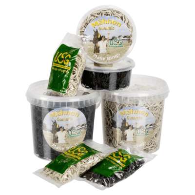 USG Mähnengummis, Einflechtgummis