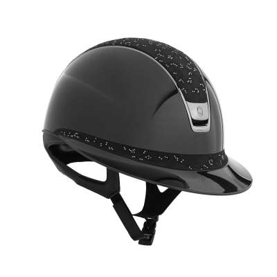 Samshield Reithelm Miss Shield 2.0 Shadowglossy, Top + FB Crystal Leaf, Trim + Blason Black Chrome