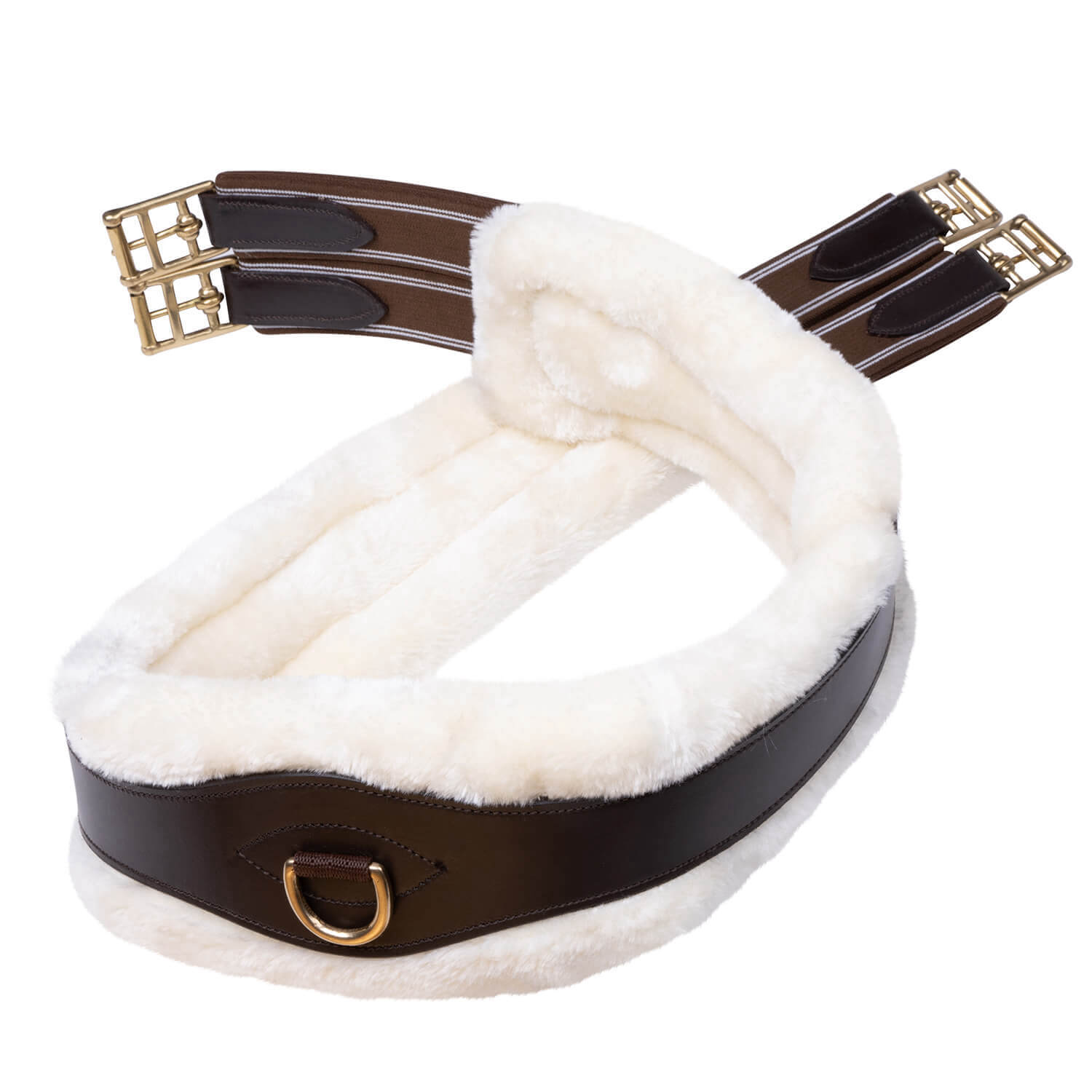 Sunride Sattelgurt 2-in-1 Sohoflex, Langgurt, Leder, mit Fell