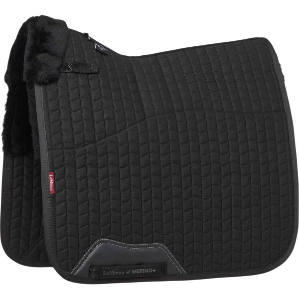 LeMieux Saddle Pad Merino+ Half Lined Dressage Square, Dressage Saddle Pad