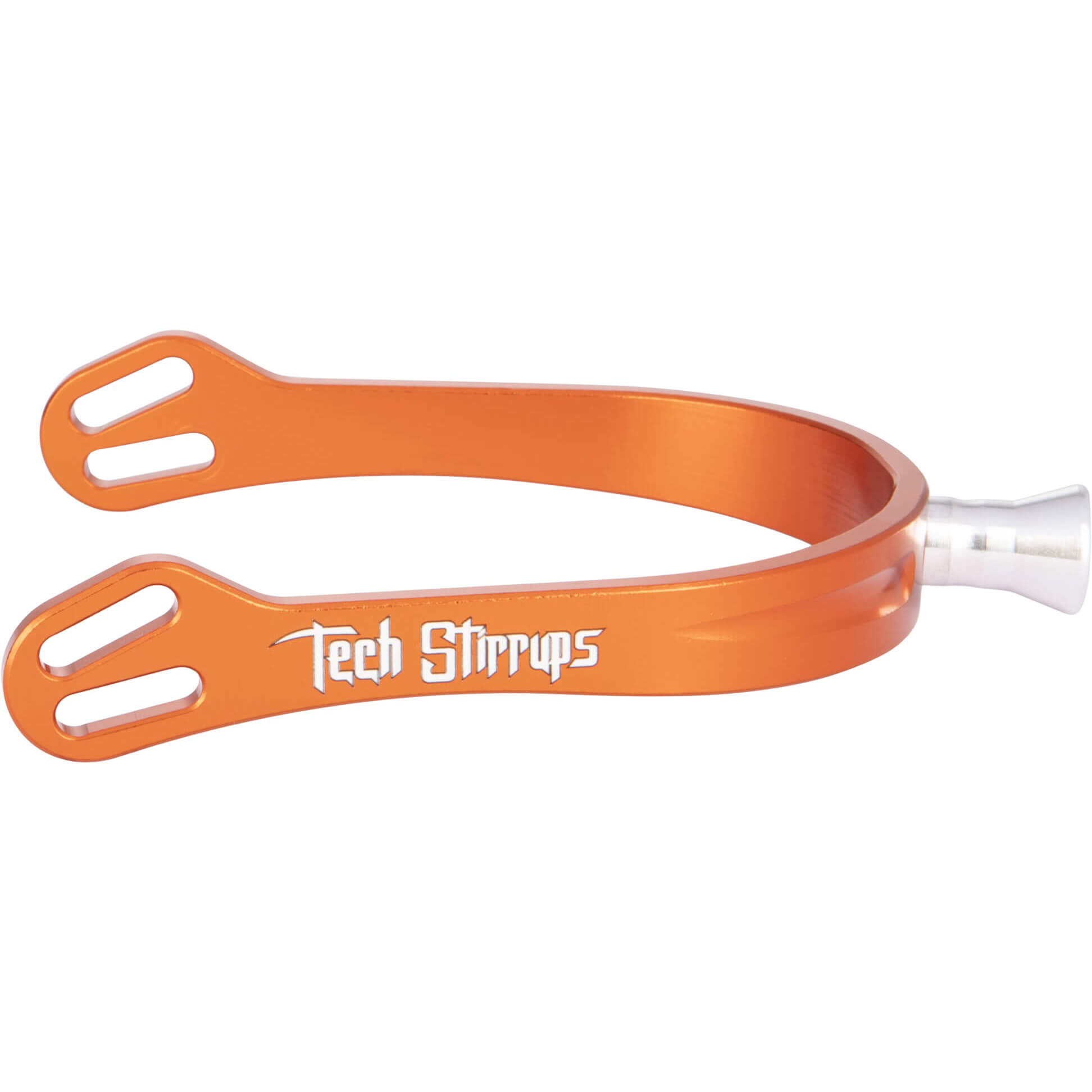 Tech Stirrups Sporen Verona Flat, Edelstahl, flach