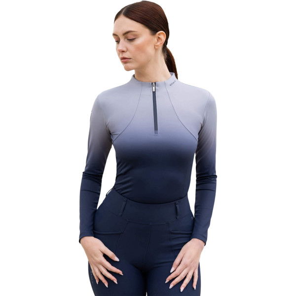 Maximilian Equestrian Women's Shirt Ombré Base Layer, Training Shirt, long-sleeved