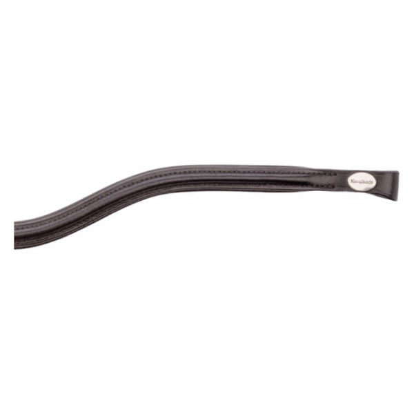 Kavalkade Browband Leather, curved, Leather Browband