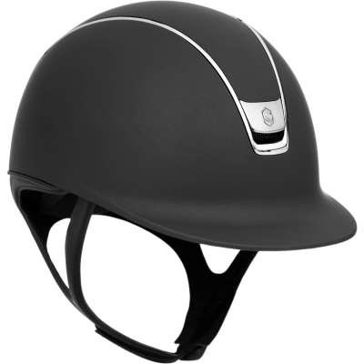 Samshield Riding Helmet Classic 2.0 Shadowmatt, Top Paint, Trim + Blazon Black Chrome