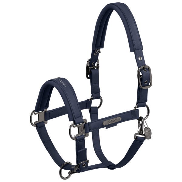 Eskadron Headcollar Double Pin Faux Leather Platinum FW24