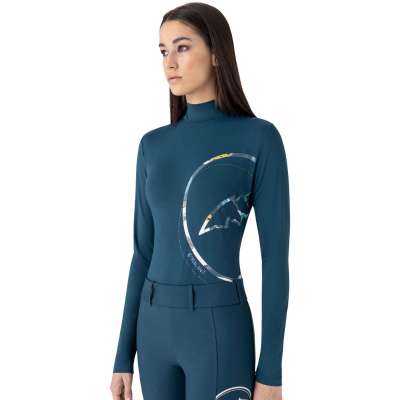 Equiline Shirt Damen Eblec HW25, Trainingsshirt, Rollkragen, langarm