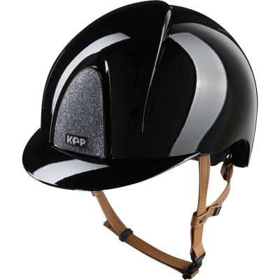 KEP Reithelm Smart NOVA Metal Polish Silver Star mit Beigen Kinnriemen