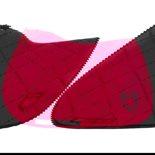 Equestro Saddle Pad Technical Fabric with Logo, Jumping Saddle Pad