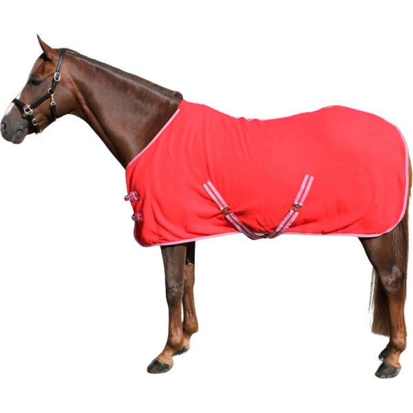 QHP Fleece Rug Color, with Cross Straps, Cooler Rug