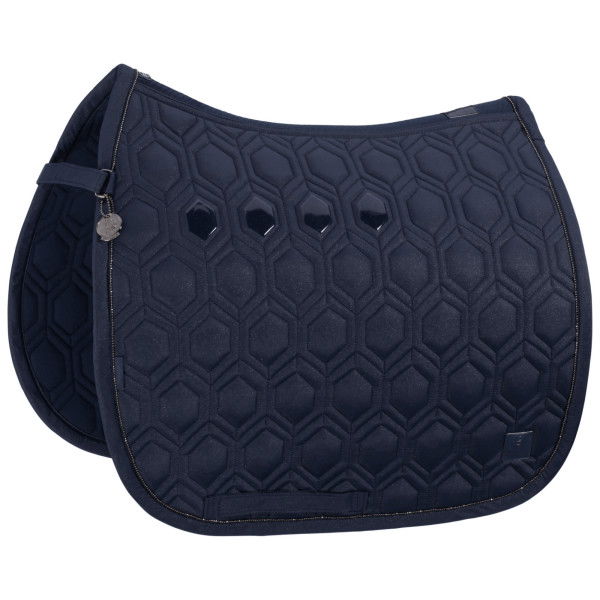 Eskadron Saddle Pad Sparkle Emblem Platinum FW24, Dressage Saddle Pad