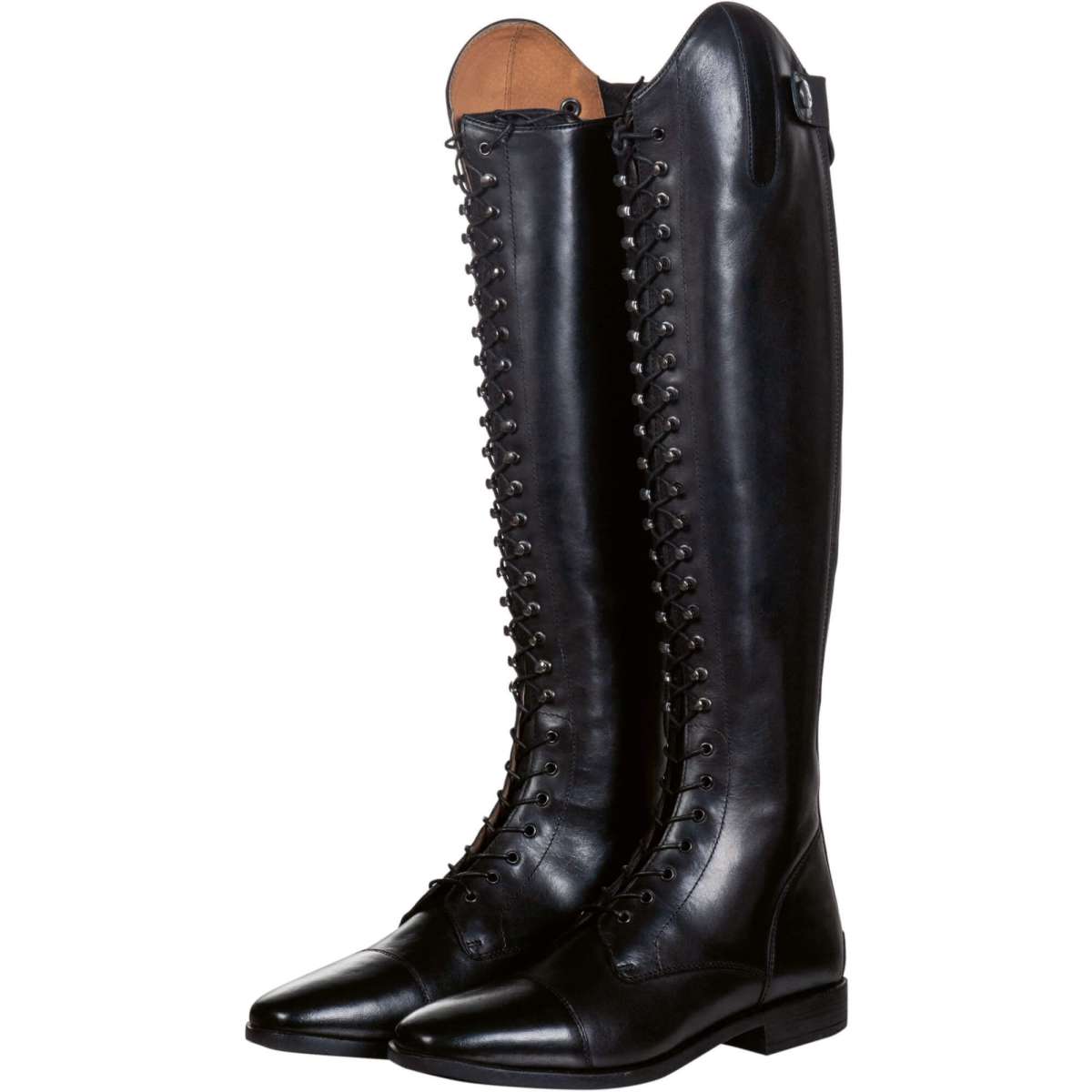 HKM Riding Boots Elegant Lace Standard Black with Lacing