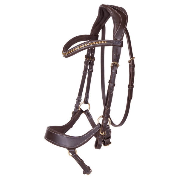 QHP Bridle Devi, Special Noseband, with Reins