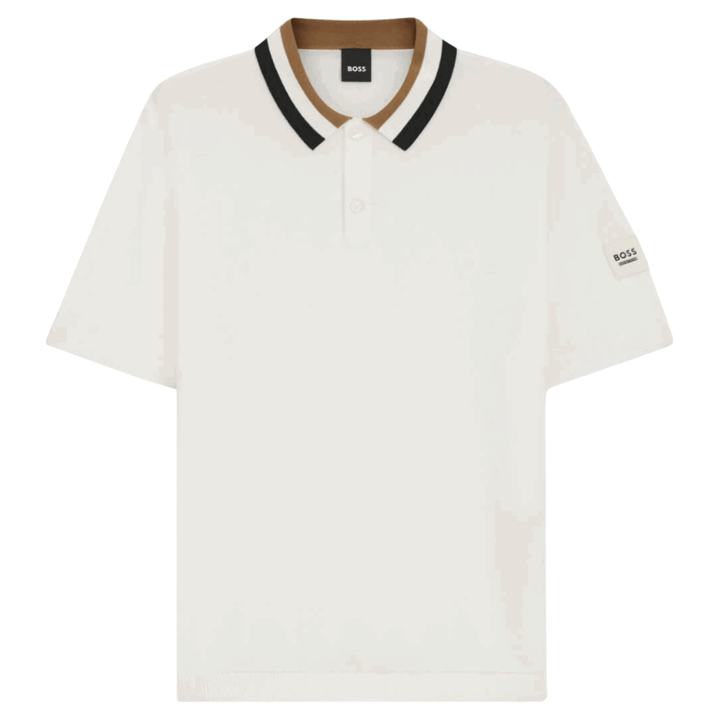 BOSS Equestrian Shirt Herren Joshua FS26, Strick-Polo, kurzarm