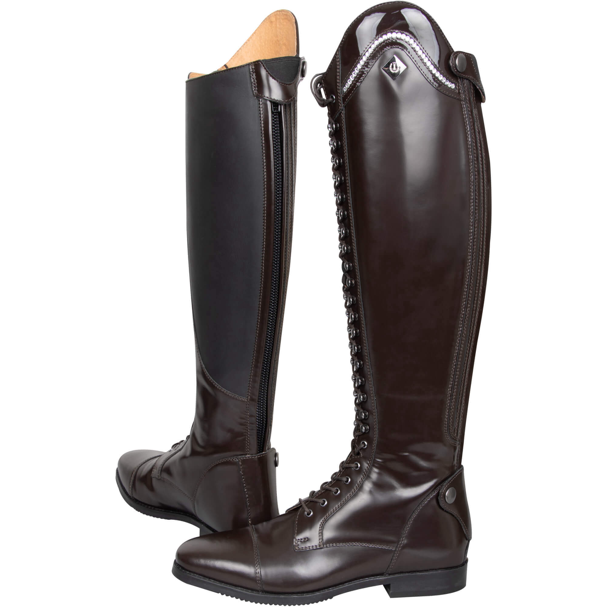 Imperial Riding Reitstiefel Damen IRHOlania Deluxe, Dressur, Lederreitstiefel, Dunkelbraun