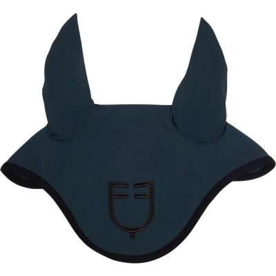 Equestro Fly Bonnet Stretch Black Line, Fly Cap, Fly Ears