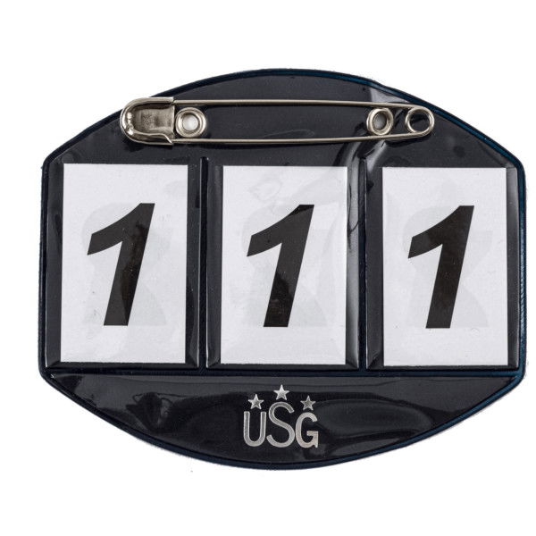 USG Start Numbers, with Safety Pin, 3-Digits, Set of 2