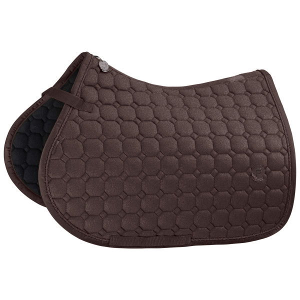 Eskadron Saddle Pad Cotton Glitter Platinum FW24, Jumping Saddle Pad